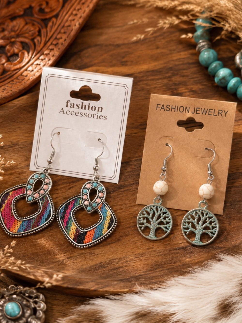 2 NEW western/ boho earrings